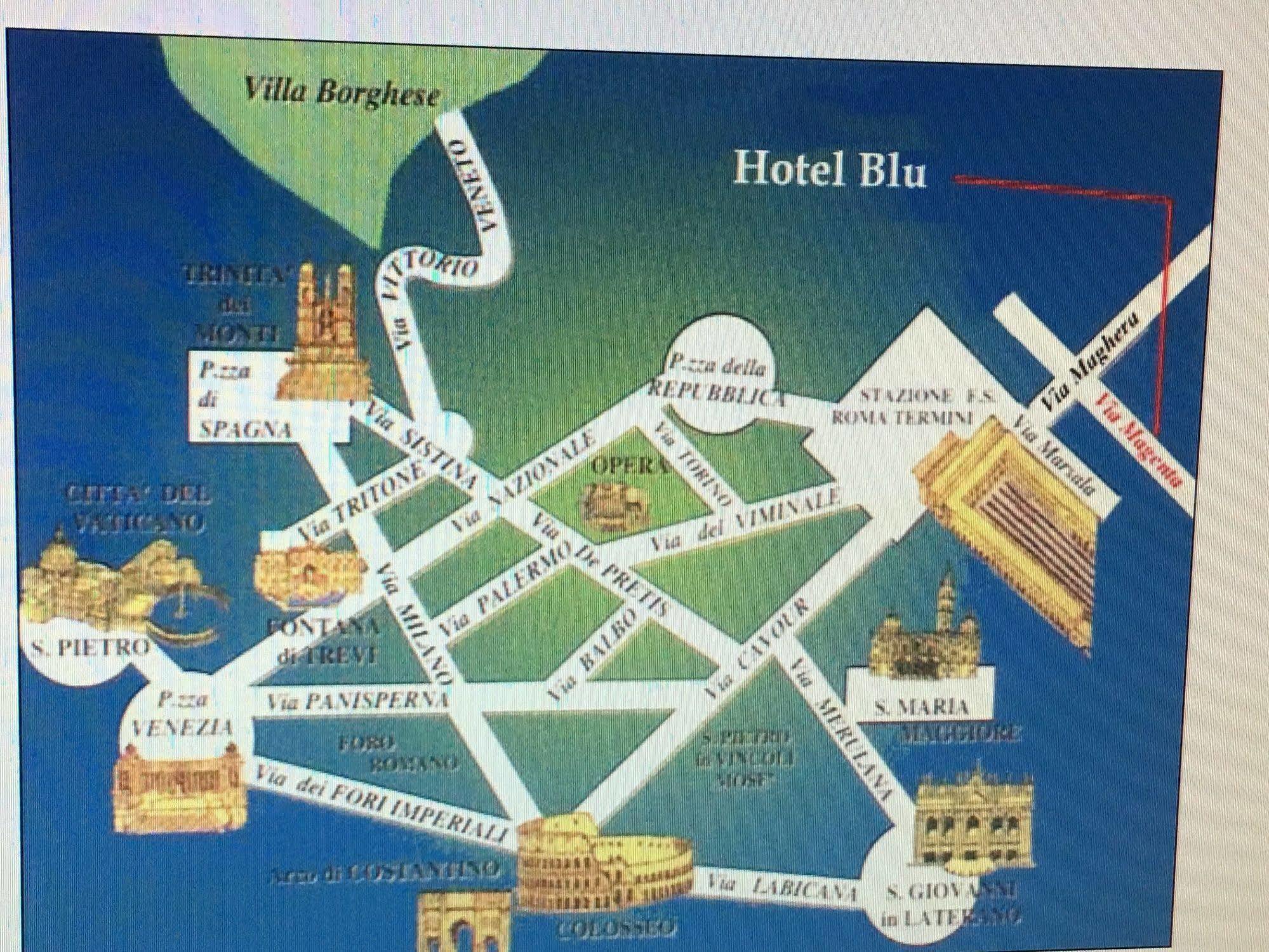 Hotel Soggiorno Blu โรม ภายนอก รูปภาพ